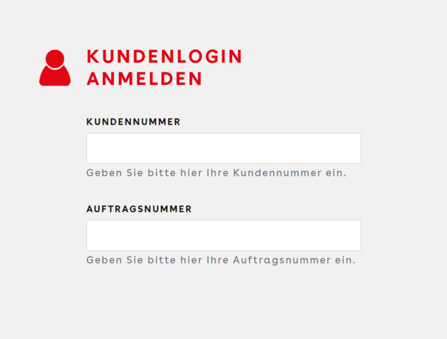 Kundenlogin