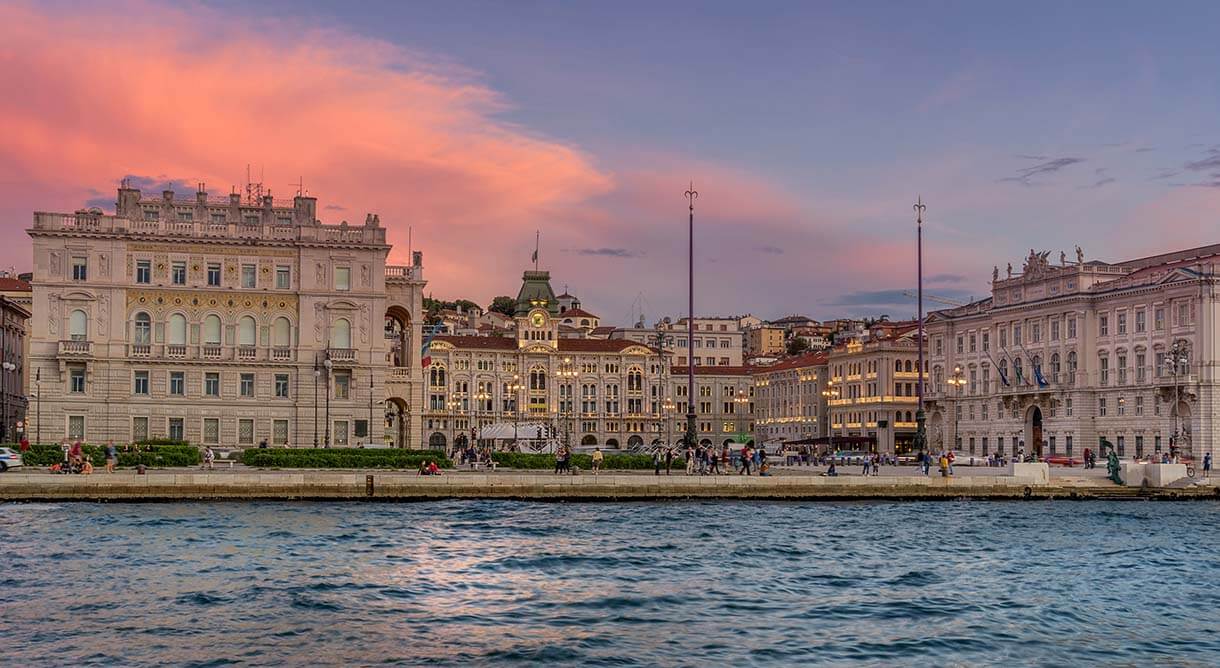 Sonnenuntergang in Friaul