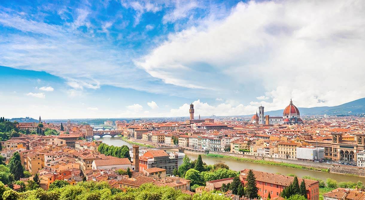 Aussicht über Toskana