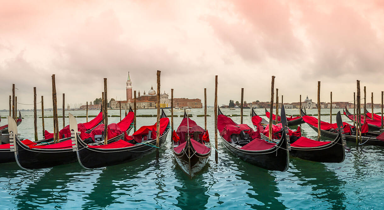 Gondeln in Venedig