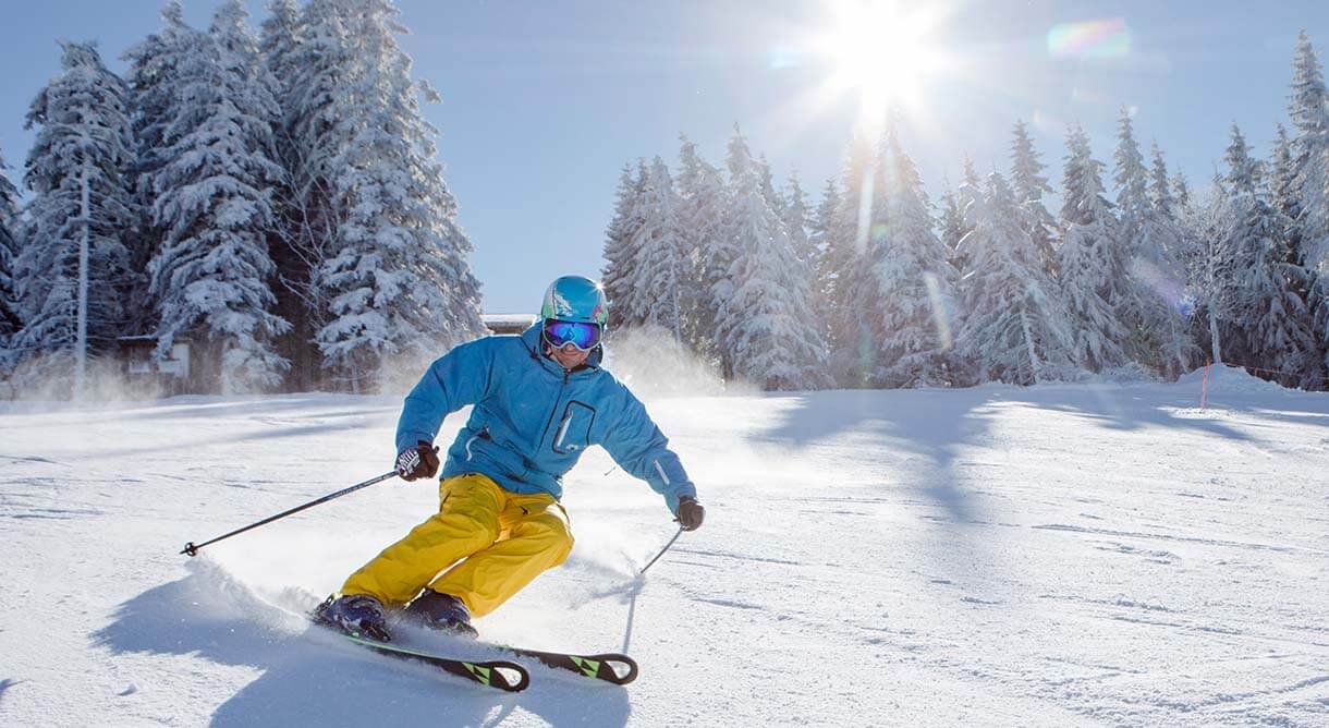 Skifahrer am Annaberg