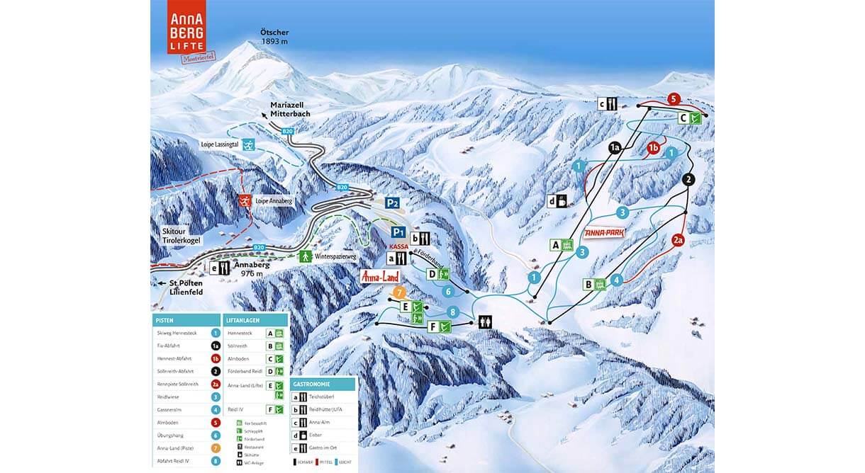 Pistenplan Annaberg