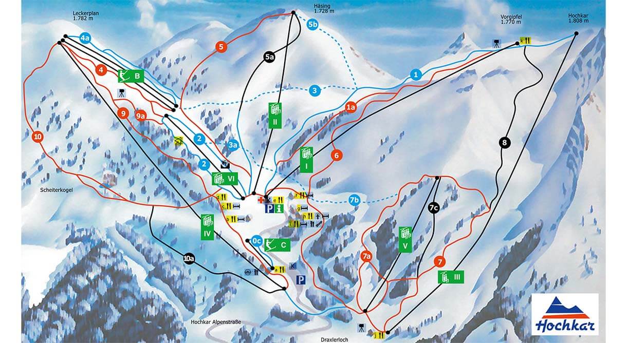 Pistenplan Hochkar