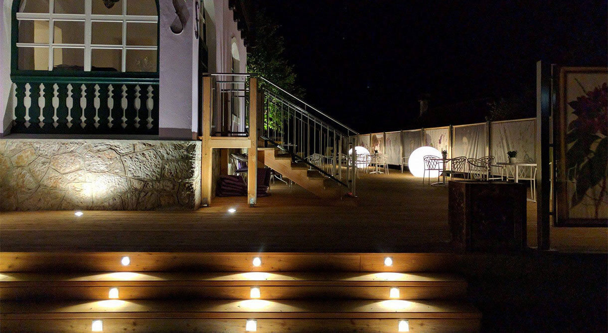 Villa Violetta bei Nacht