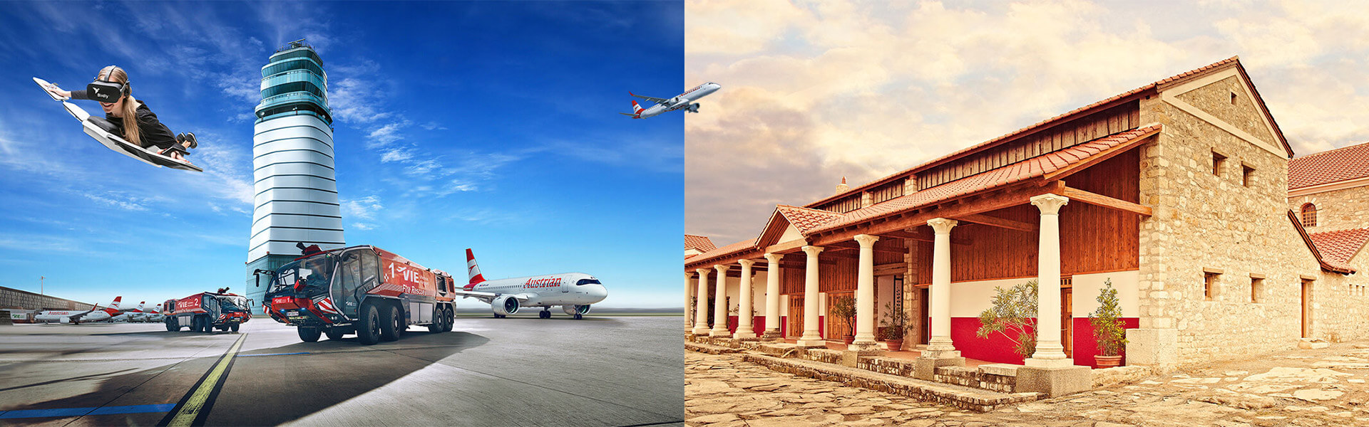 Schulausflug Kombi Flughafen und Carnuntum 