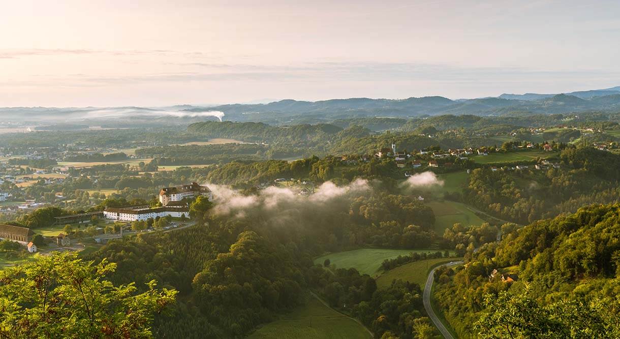 Blick in die schöne Landschaft
